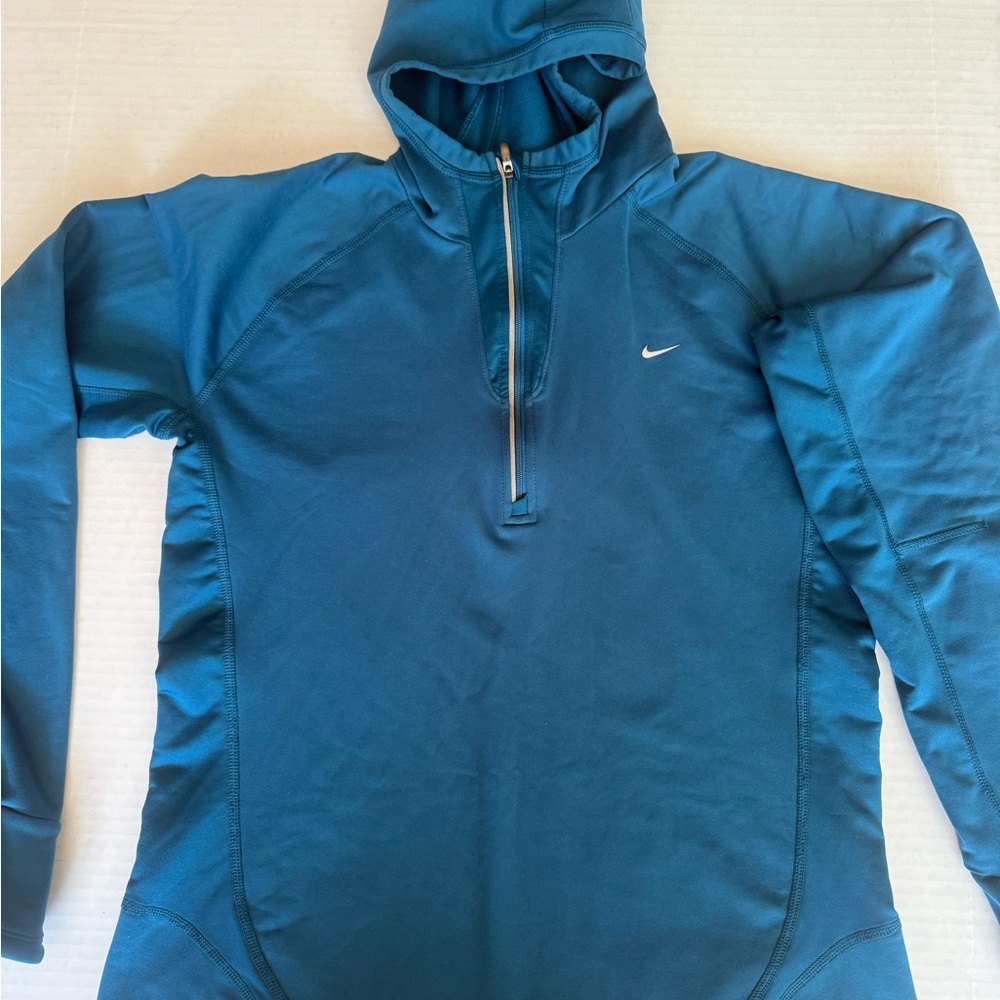 Nike Blue Fleece with Red Emblem